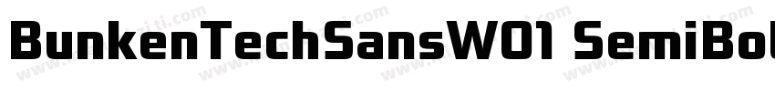 BunkenTechSansW01 SemiBoldttf字体转换